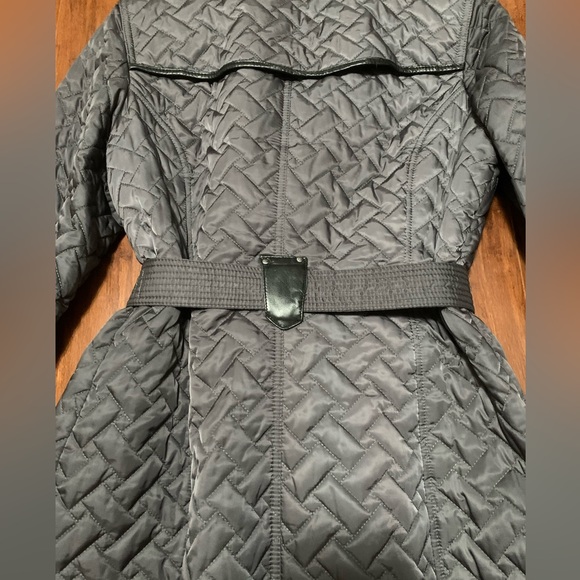 Cole Haan Quilted Long Coat - Picture 6 of 12